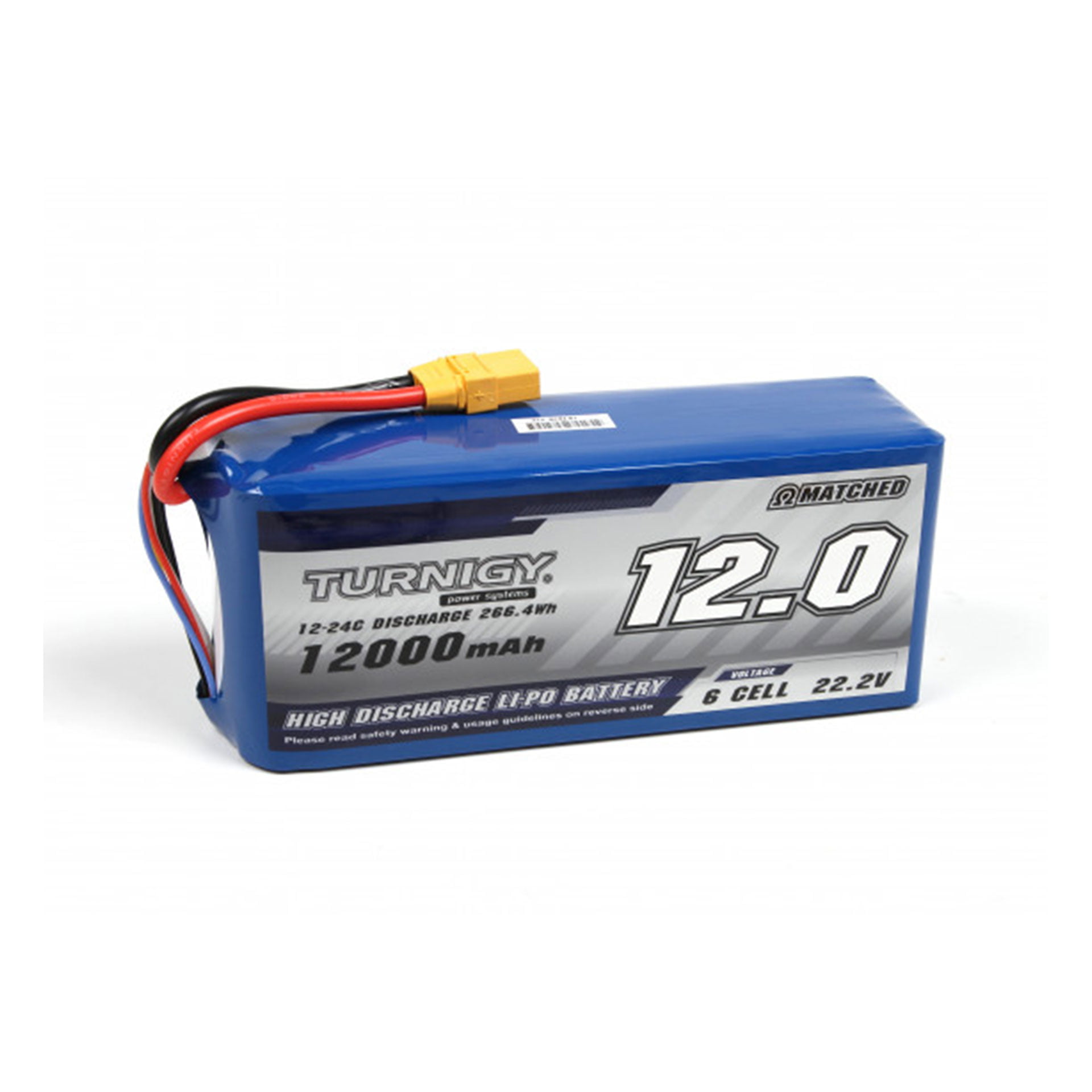 Turnigy High Capacity 12000mAh Battery 6S 12C Lithium Battery Pack with XT90