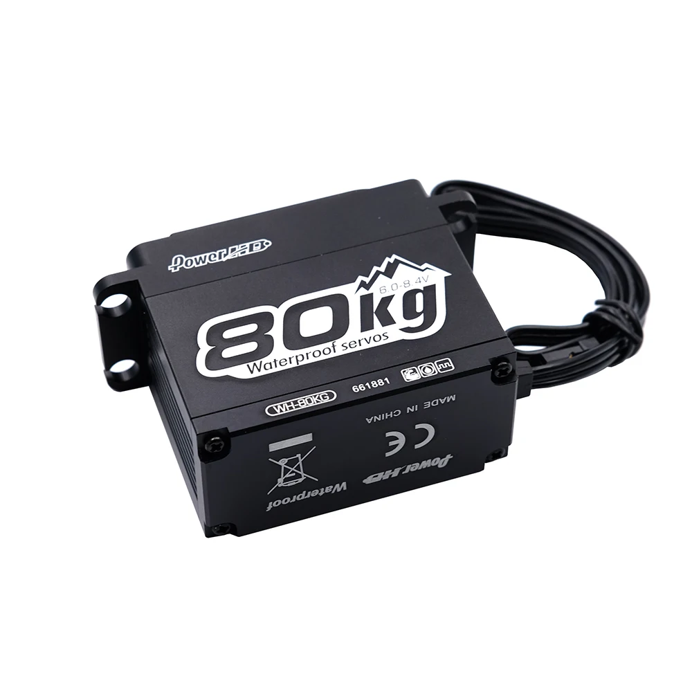 Servo drive PowerHD WH-80KG (60-75-80 kg/cm, 0.20-0.18-0.17 seconds, 186g)