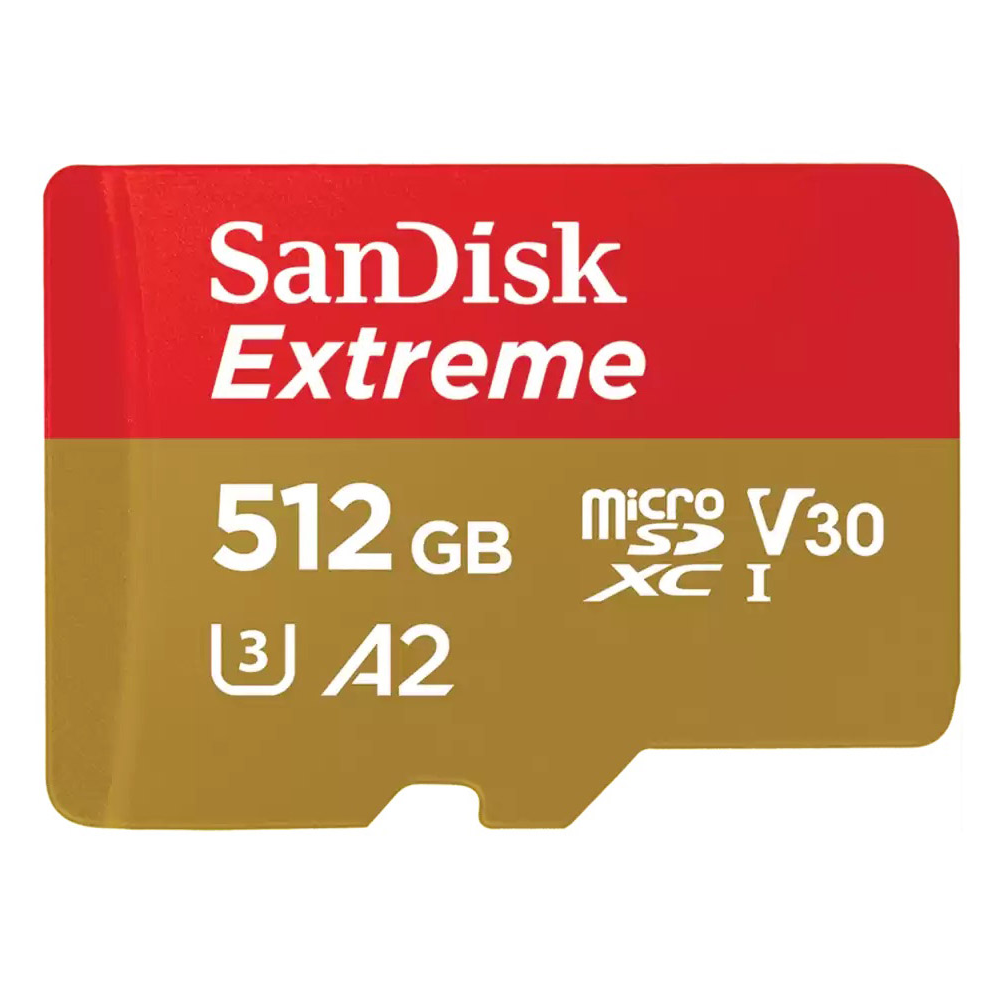 Memory card SanDisk Extreme 512Gb microSDXC Class 10 UHS-I U3 V30