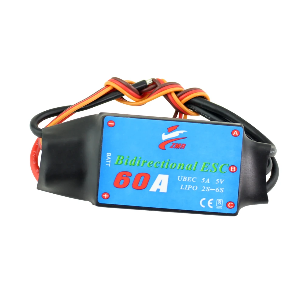 Speed ​​controller bidirectional 60A 2-6s UBEC 5A 5V 3580