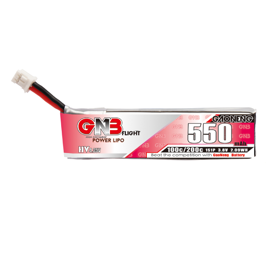 Battery GNB 550mAh 2S 100C LiHV (XT30) (Pack of 2)