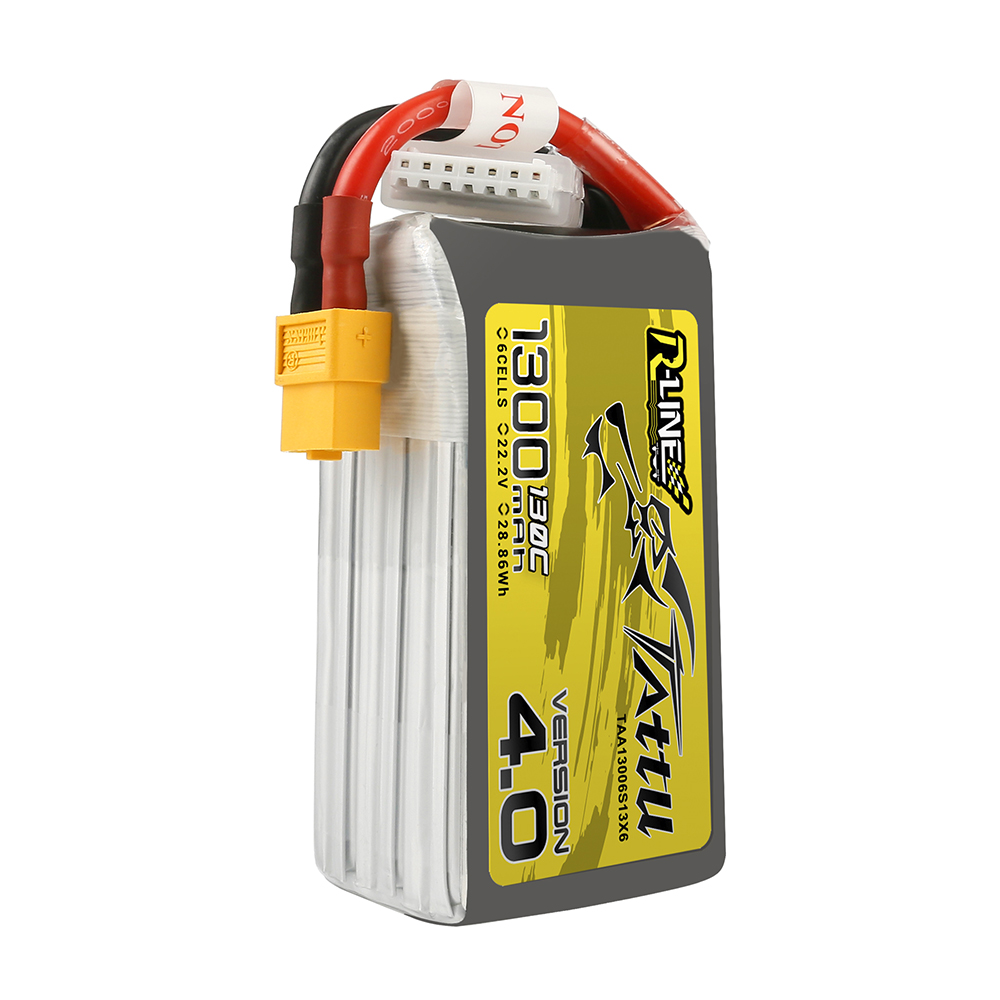 Battery Tattu R-Line V4.0 1300mAh 6S 130C lithium battery (XT60)