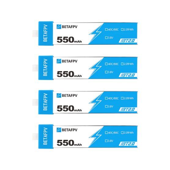 Battery BETAFPV 550mAh 1S 40C LiHV (4 pieces)