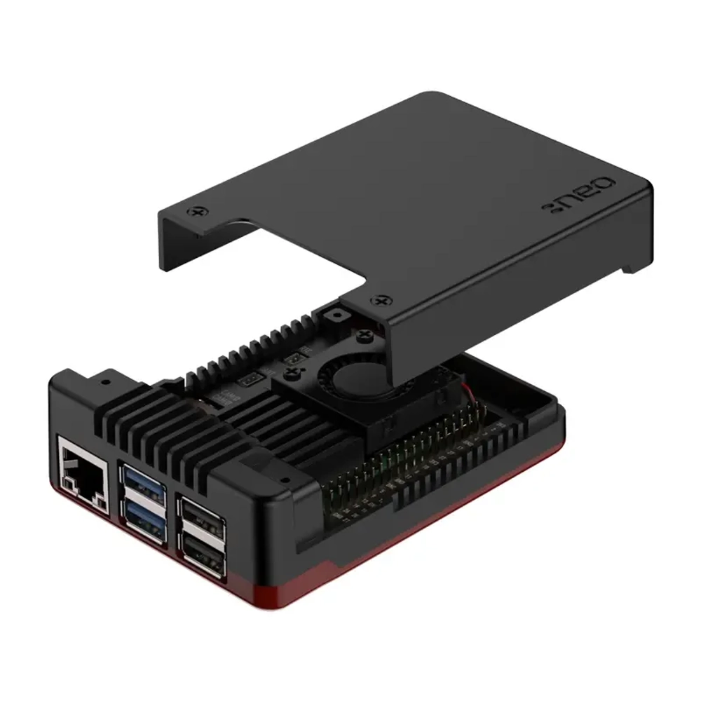 Aluminum case for Raspberry Pi 5 Argon NEO 5 BRED
