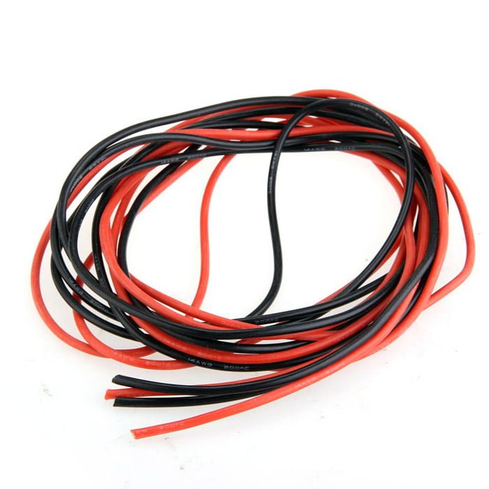 Silicone Braided Copper Wire 14АWG 2Pin 5m