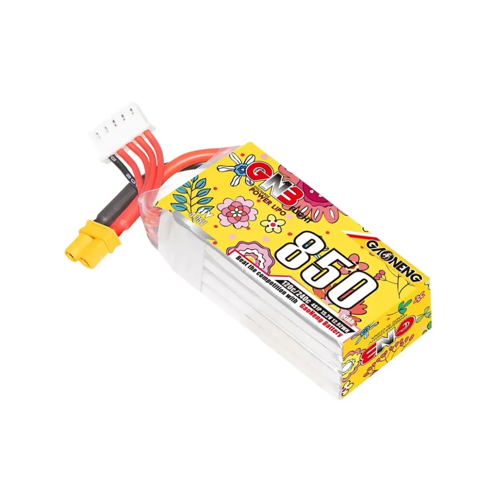 Battery GNB 850mah 4S1P 15.2V high voltage 120C XT30