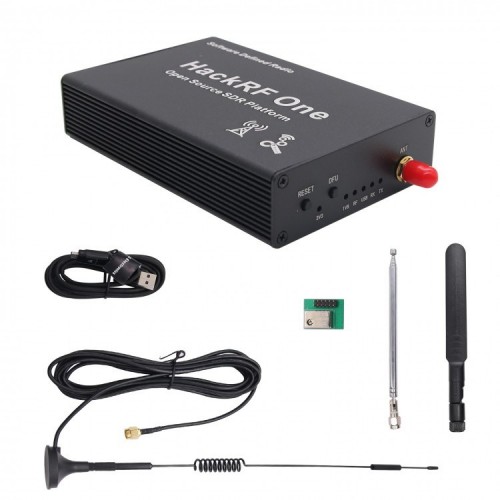 SDR receiver in metal case HackRF One