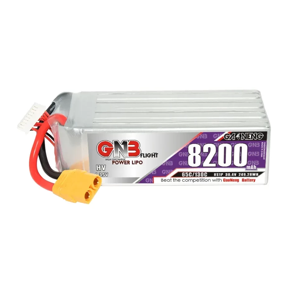 Battery GNB 8200mAh HV 8S 65C XT90 lithium polymer battery