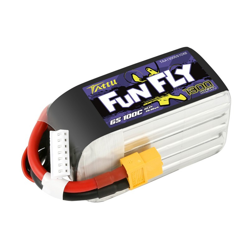Battery Tattu FunFly 1300mAh 6S 100C lithium polymer battery