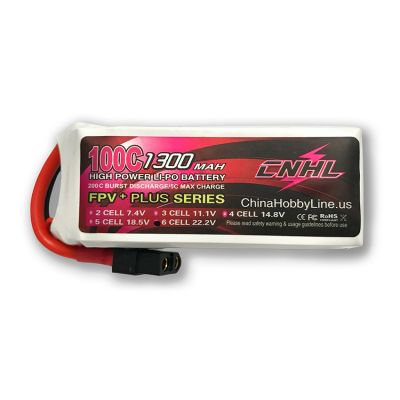 Battery CNHL G+Plus 1300mAh 6S 100C lithium battery (XT60)