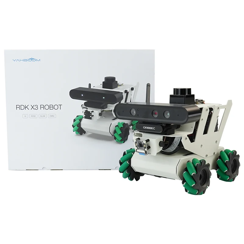 Robot car RDK X3 ROS2 equipped with Mecanum standard wheels