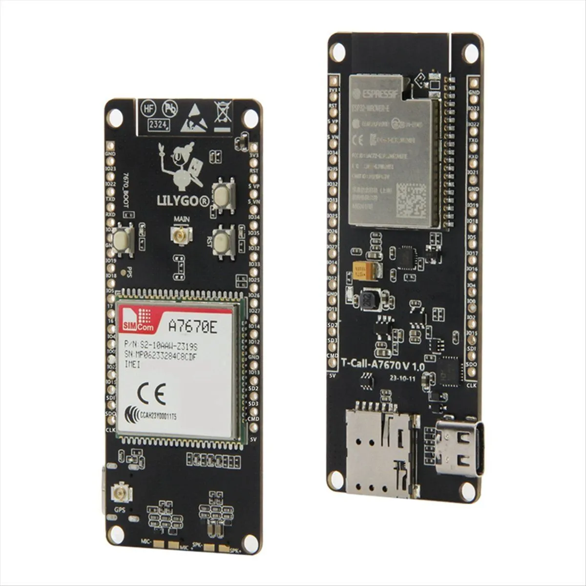 Microcomputer LILYGO T-Call A7670 4G 2G ESP32