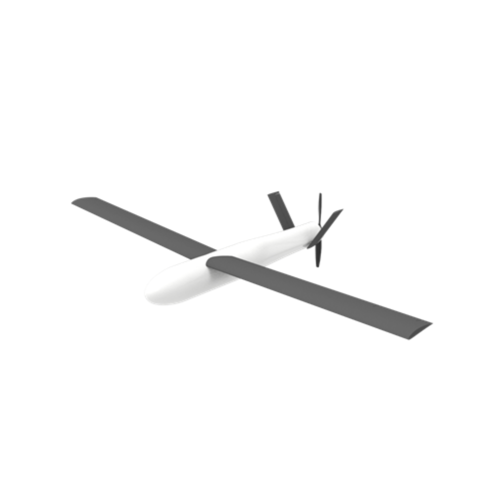 Electrically propelled winged attack drone