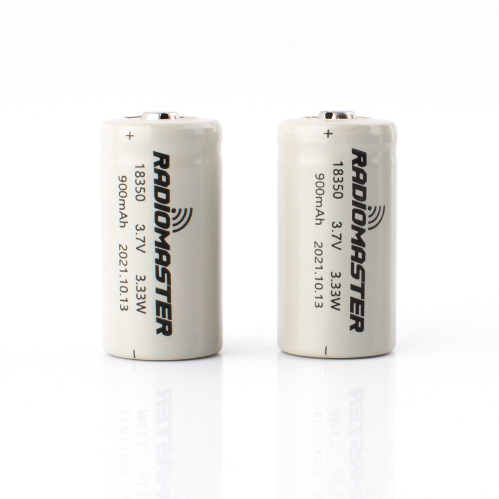 Rechargeable battery 900mah 3.7v lithium ion 18350 (2 pieces)
