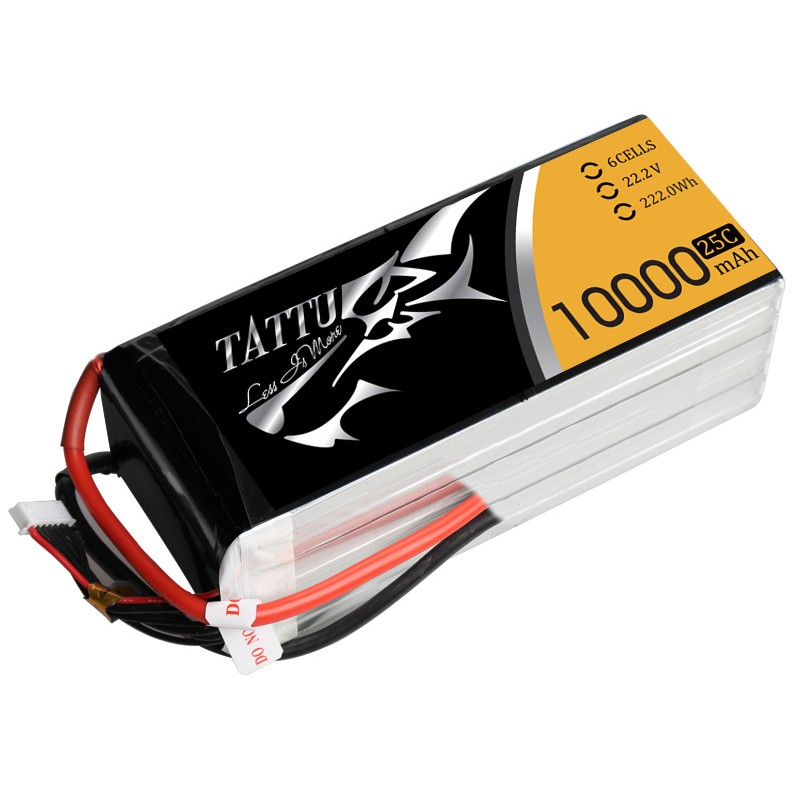Battery Tattu 6S 10000mAh 25C 22.2V lithium polymer battery