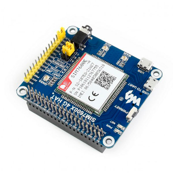 SIM7600E-H 4G HAT module for Jetson Nano (4G/3G/2G/GNSS module)
