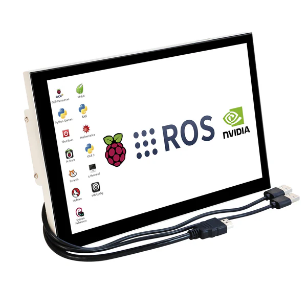 10.1" touch screen with metal stand