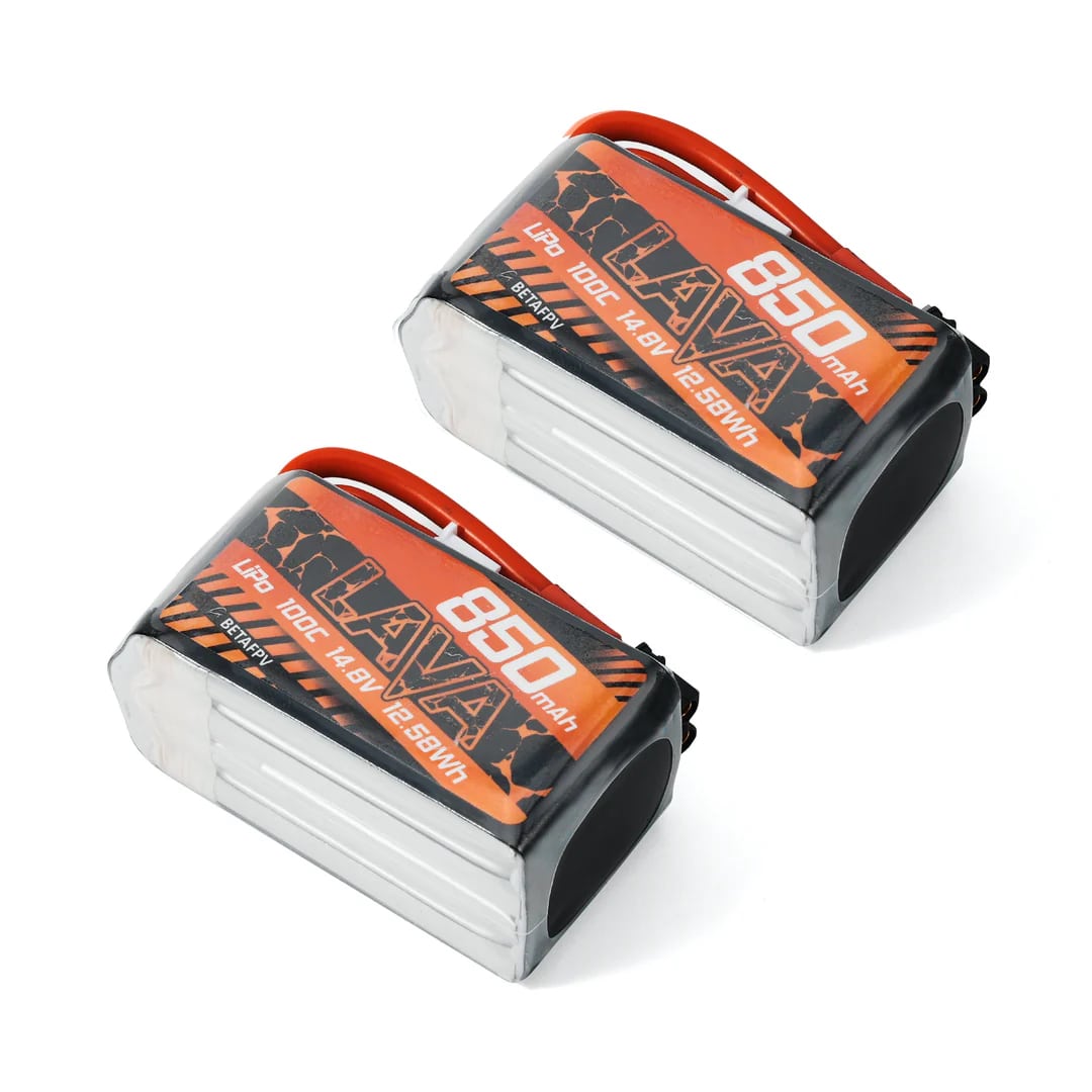BETAFPV LAVA 4S 850mAh Lithium Polymer (XT30) Batteries (2 pcs)