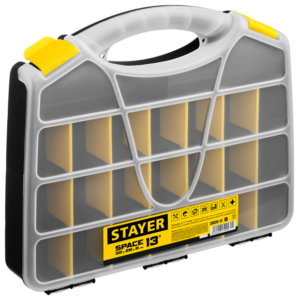 Plastic storage box STAYER SPACE-13 38038-13 z01