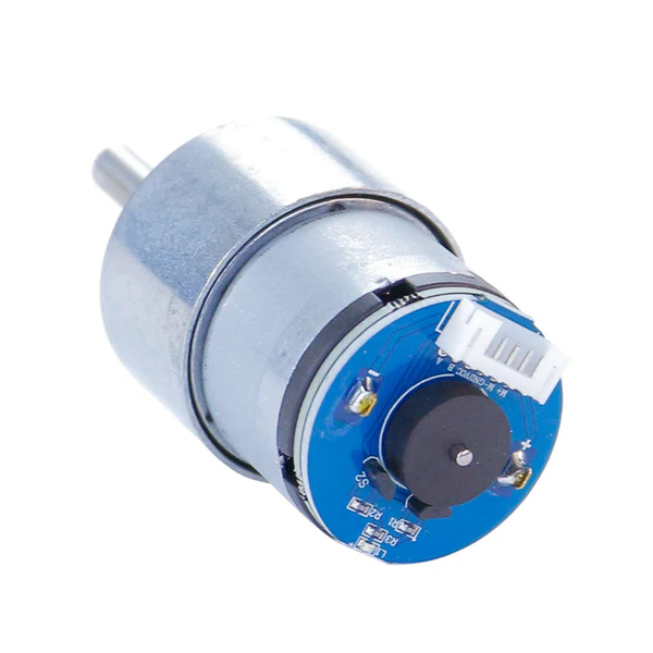 Geared motor with encoder Yahboom 520DC 333RPM (motor, bracket)