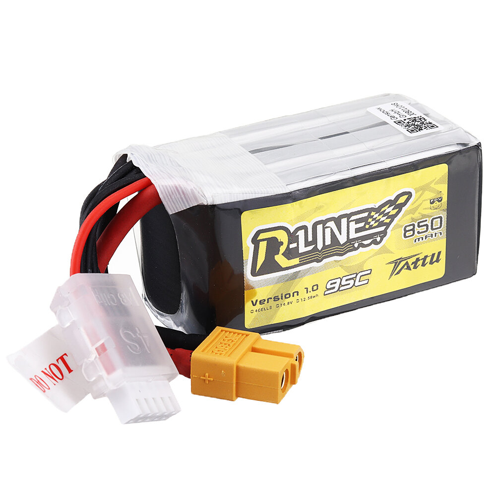 Battery Tattu R-Line V1.0 850mAh 4S 95C lithium battery (XT30)