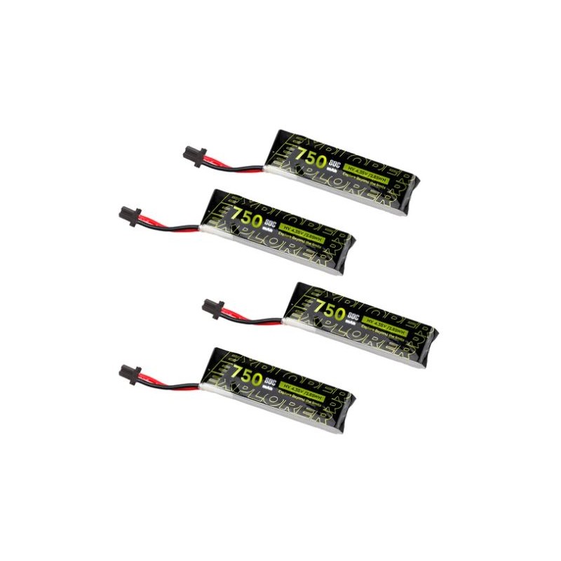 Battery Feiyu Explorer 750mAh 1S 80C LiHV (GNB27) (4 pieces)
