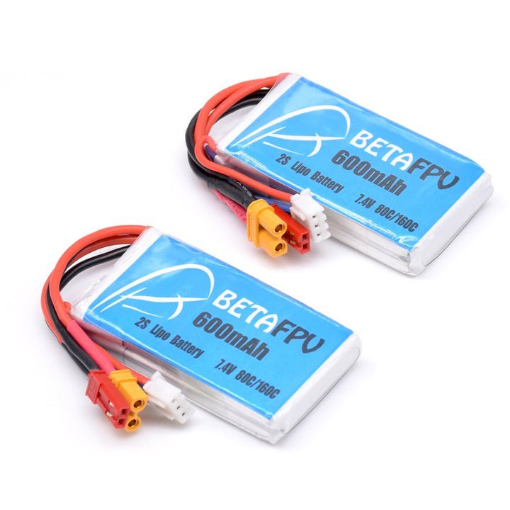 Rechargeable battery 600mAh 2S Lipo (2 pieces)