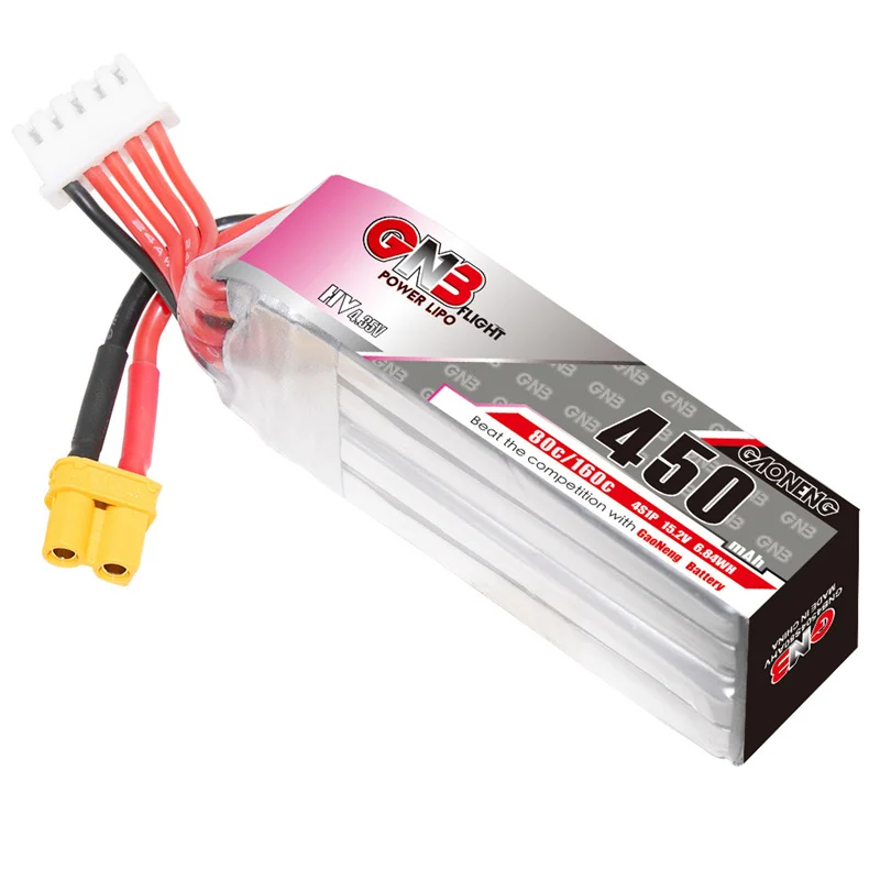 Battery GNB 450mAh 4S 80C high voltage lithium battery (XT30)