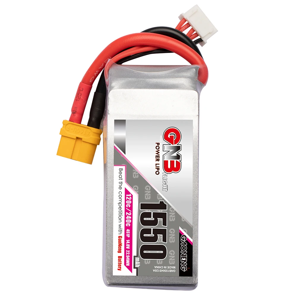 Battery GNB 1550mAh 4S 130C lithium battery (XT60)