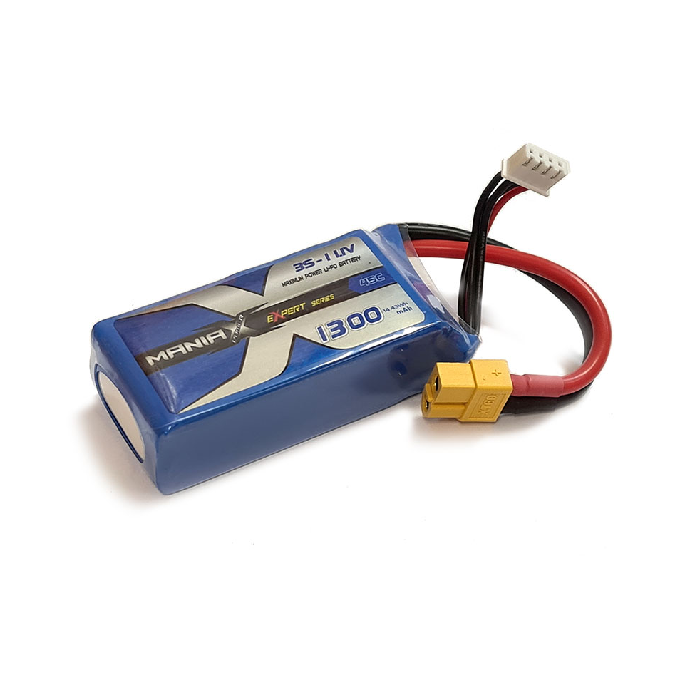 Battery ManiaX eXpert Lithium Battery 3S1P 11.1V 1300mAh 45C XT60