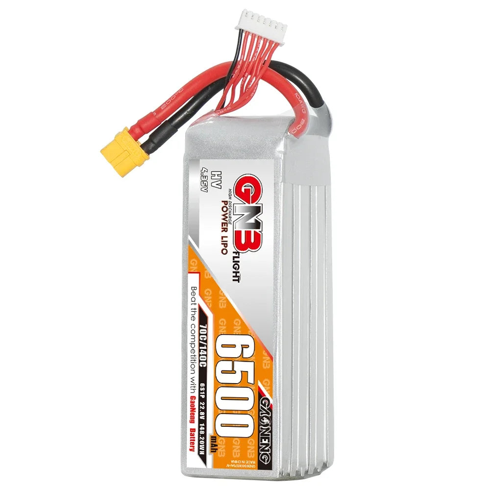 FPV GNB 6500mah 6S 70C XT60 battery