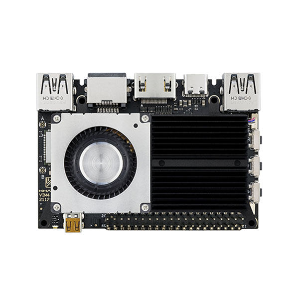 Khadas VIM4 single board computer with active cooling