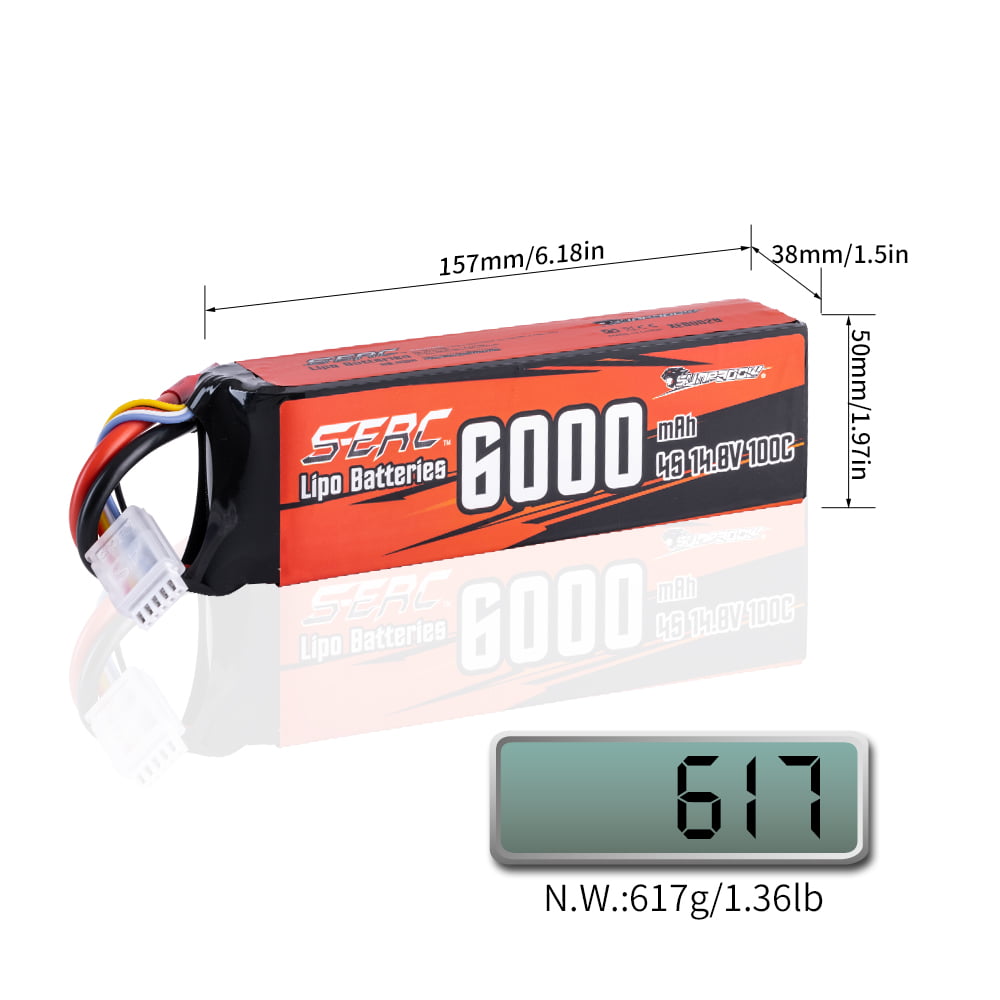 Battery Sunpadow 4s 6000mAh 14.8v