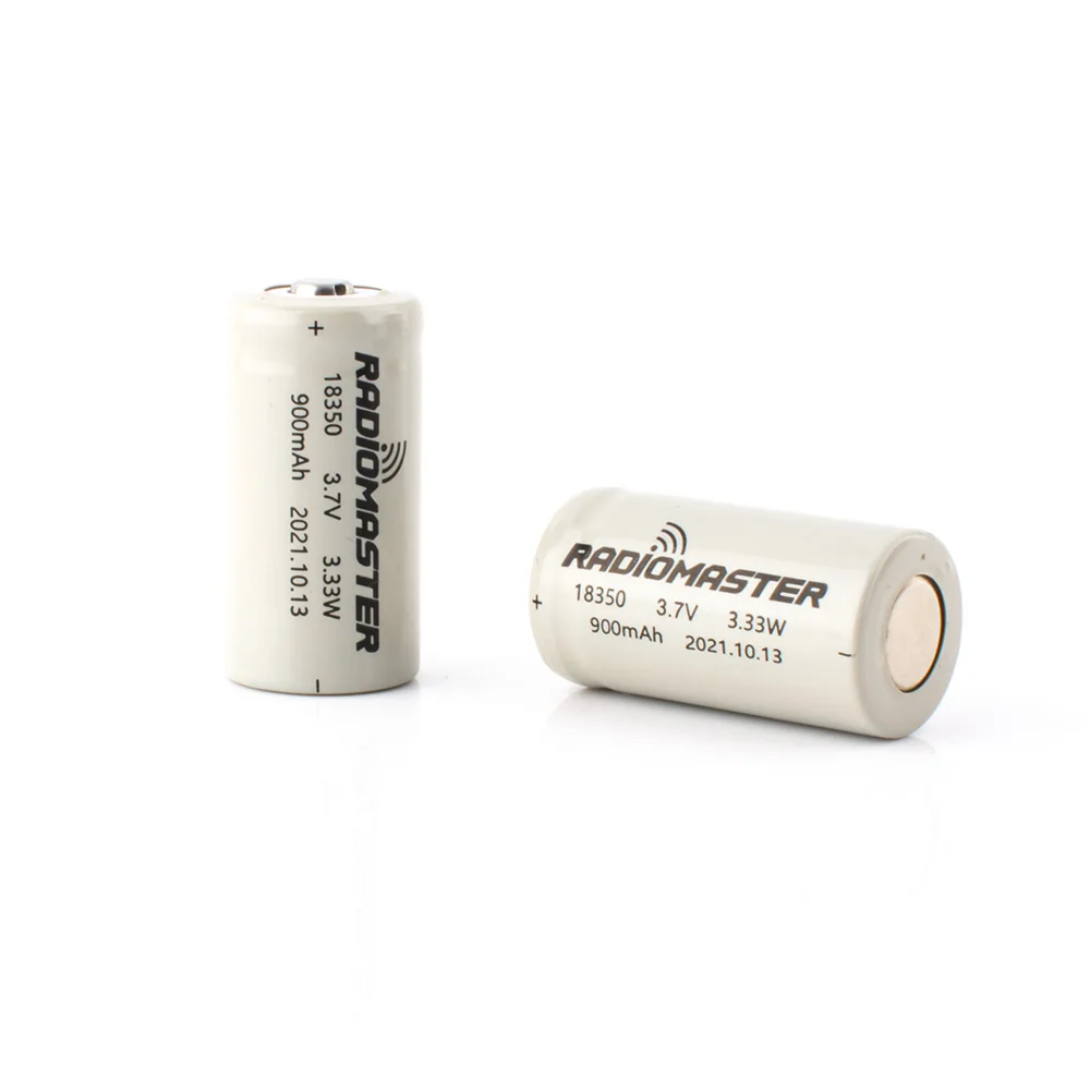 RadioMaster 900mAh 3.7V Li-Ion 18350 Battery Pack for Zorro Devices (2 Count)