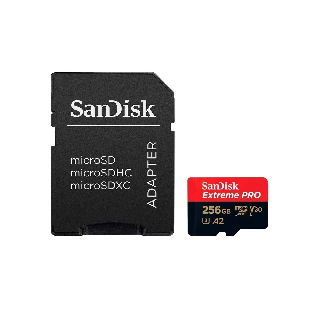 Memory Card 256Gb SanDisk Extreme Pro microSDXC Class 10 UHS-I U3 V30 A2