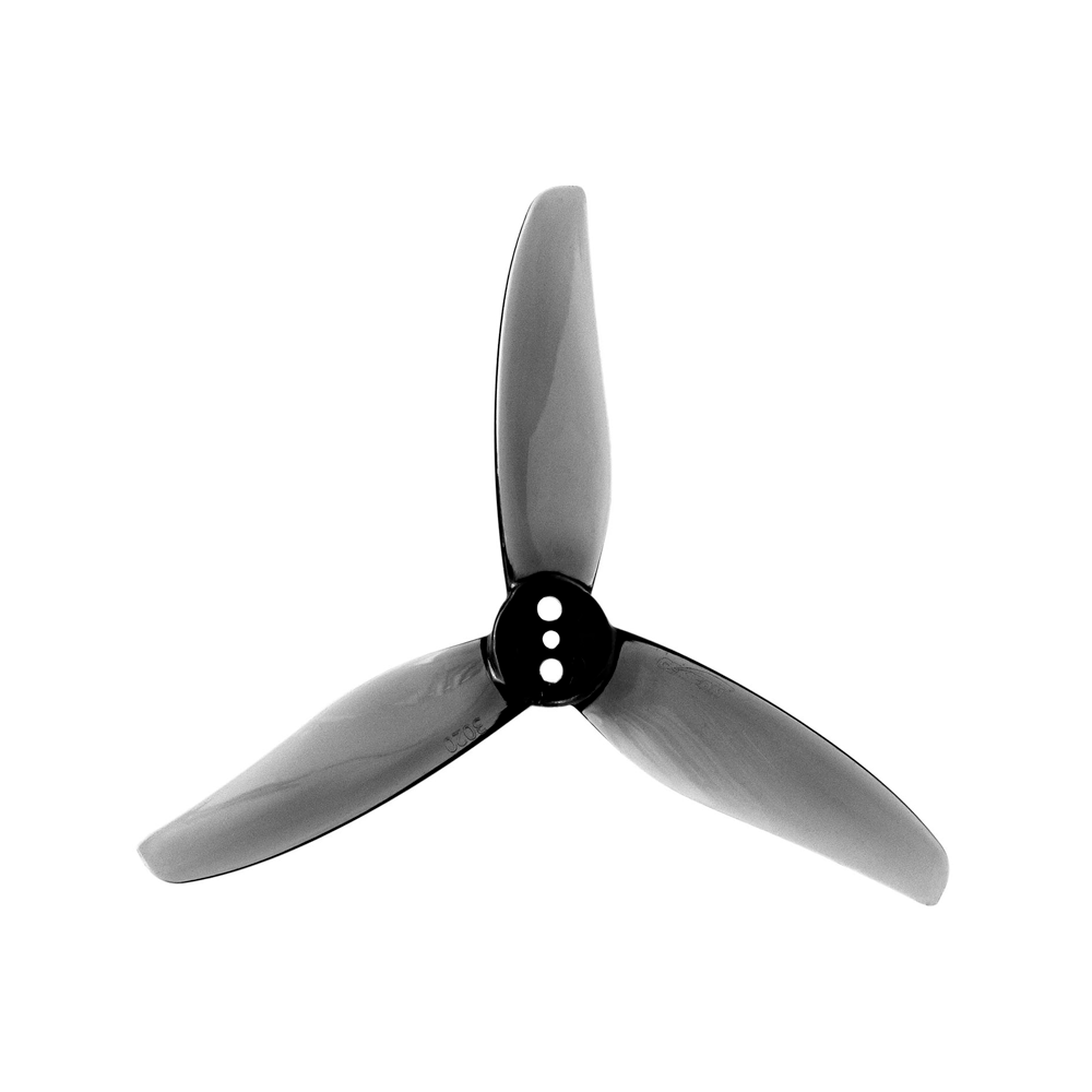 Propeller Gemfan Hurricane 3020 3 blades (transparent gray) (shaft 1.5 mm) (2CW+2CCW)