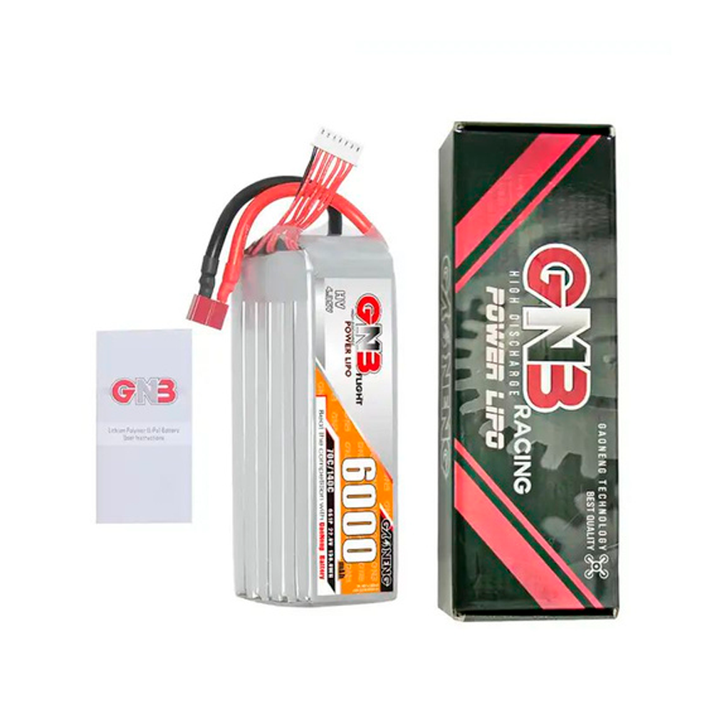 FPV drone battery GNB 6000 mAh 6S 70C XT60