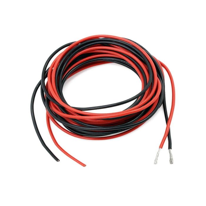 Silicone Braided Copper Wire 18AWG 2Pin 5m