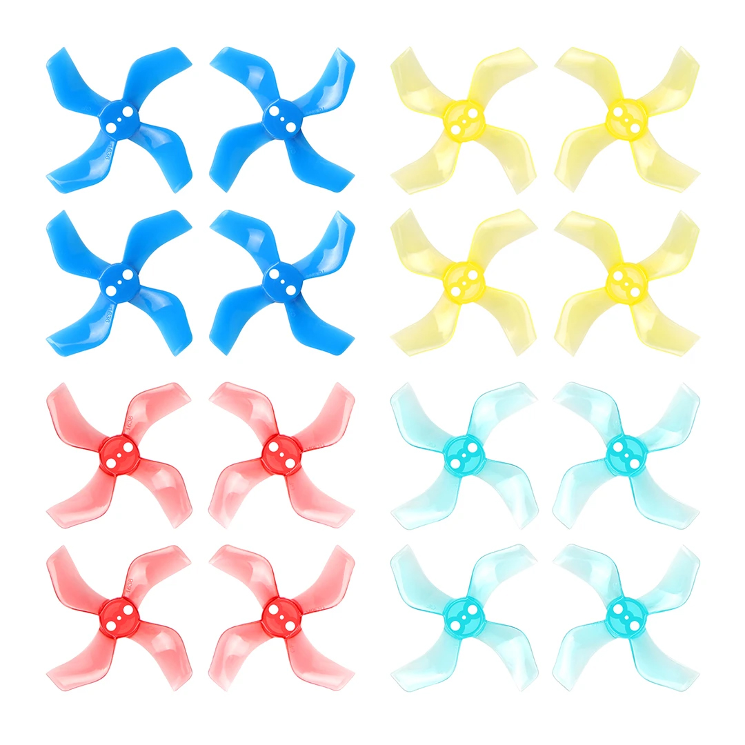 Propeller Gemfan 40mm 4 blades (various colors) (shaft 1.0 mm) (8CW+8CCW)